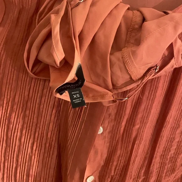 Banana Republic Size XS long sleeve orange dress - Picture 4 of 4